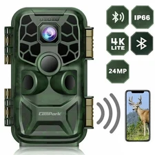 Campark WiFi Bluetooth 4K 24MP Trail Camera Game Hunting Cam No-glow NightVision