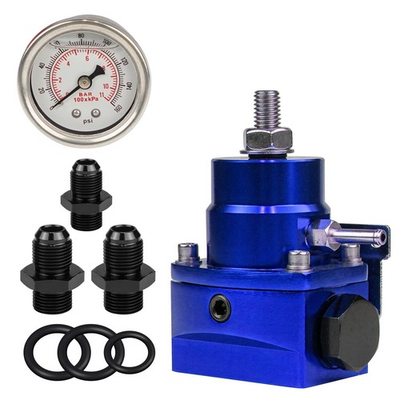#ad Fuel Pressure Regulator AN8 Feed amp; AN6 Return Line 0 160 PSI Fuel Pressure Ga... $60.03