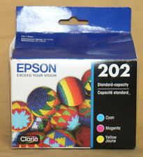 Epson 202 3pk Combo Color Ink Cartridges - Cyan/Magenta/Yellow EXP 9/27