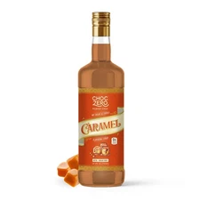 ChocZero Sugar Free Caramel Syrup Keto Coffee Flavoring Low Calorie 26.5oz