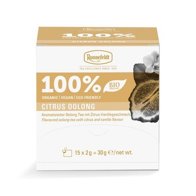 Ronnefeldt 100% Citrus Oolong - BIO Kräutertee, 2x 15 Teebeutel à 2 g, 30g