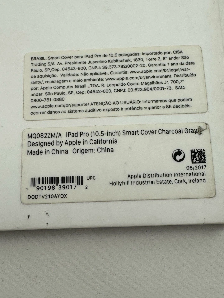 Genuine Apple Brand Smart Cover for 10.5" Inch iPad Pro Charcoal Gray MQ082ZM/A - Image 3 of 4