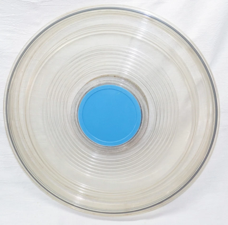 IBM Clear Plastic Spool Case 11 1/2" X 3/4" Magnetic Data Reel Computer Tape Art - Image 2 of 4