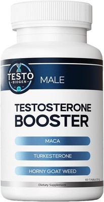 Testo Biogen Male Wellness Aid Focus Drive Maca, H Goat Weed, Tongkat 60 tablets