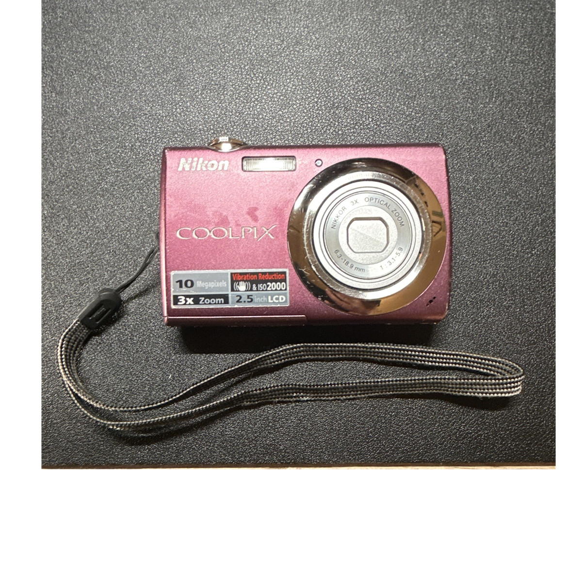 Nikon COOLPIX S220 10MP Compact Digital Camera 3x Zoom 2.5in LCD