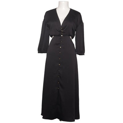 Ba&sh, Blusenkleid, Größe: S, Schwarz, Polyester/Viskose, Einfarbig, Satin #u3W