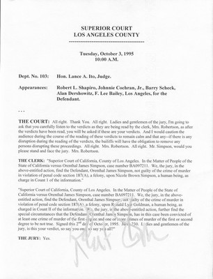 Robert Shapiro  Signed Autographed 8.5x11 print out OJ Simpson Case Verict RARE!