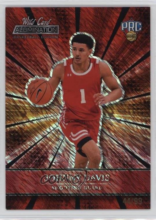 2021-22 Wild Card Alumination Red Chase - Shimmer 44/99 Johnny Davis #ABC-40 0q3