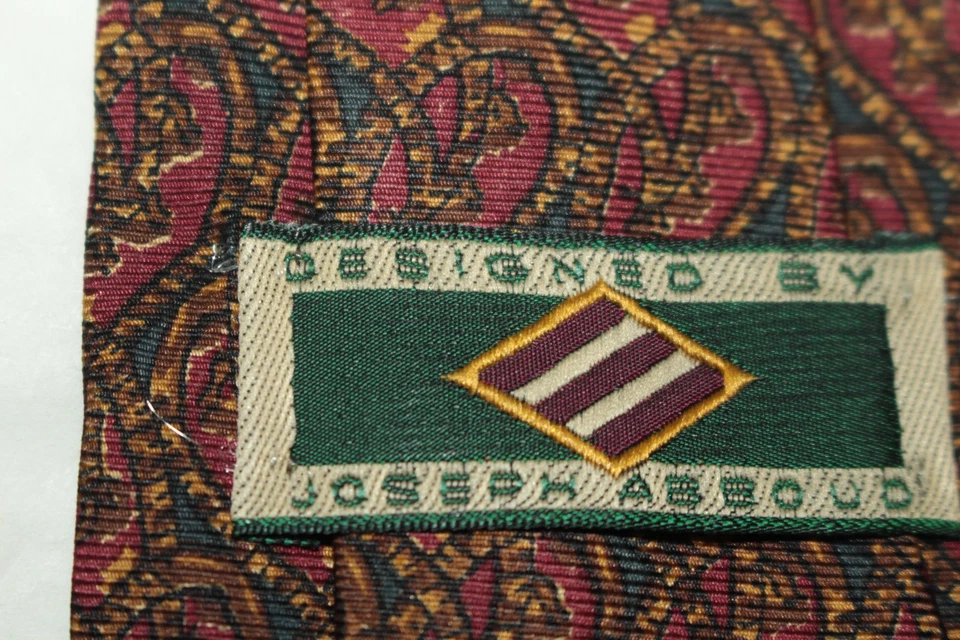 Corbata de seda JOSEPH ABBOUD hecha en Italia F87679 Foto 4 de 4