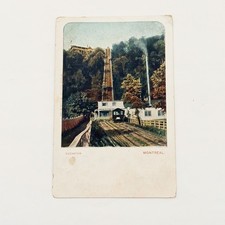 Antique Postcard The Mount Royal Funicular Railway Elevator Montreal Qc. Canada