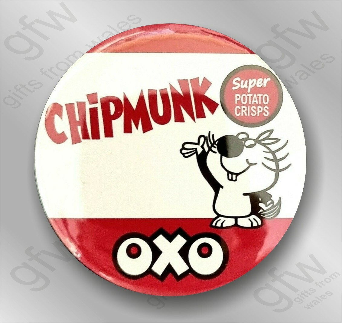 Chipmunk Oxo crisps Fridge 58mm diameter eBay