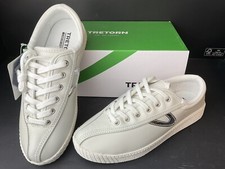 Tretorn Womens Nylite Plus Sneaker White/Silver Leather Size 9