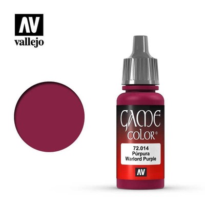 VALLEJO GAME COLOR 72014 WARLORD PURPLE 17ml (Acrylic Paint)