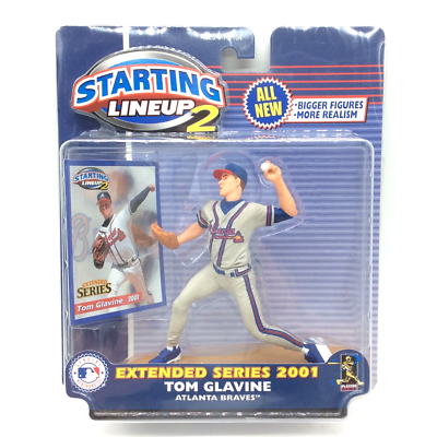 LOT OF 2 - Starting Lineup 2 TOM GLAVINE & KEN GRIFFEY JR 2001
