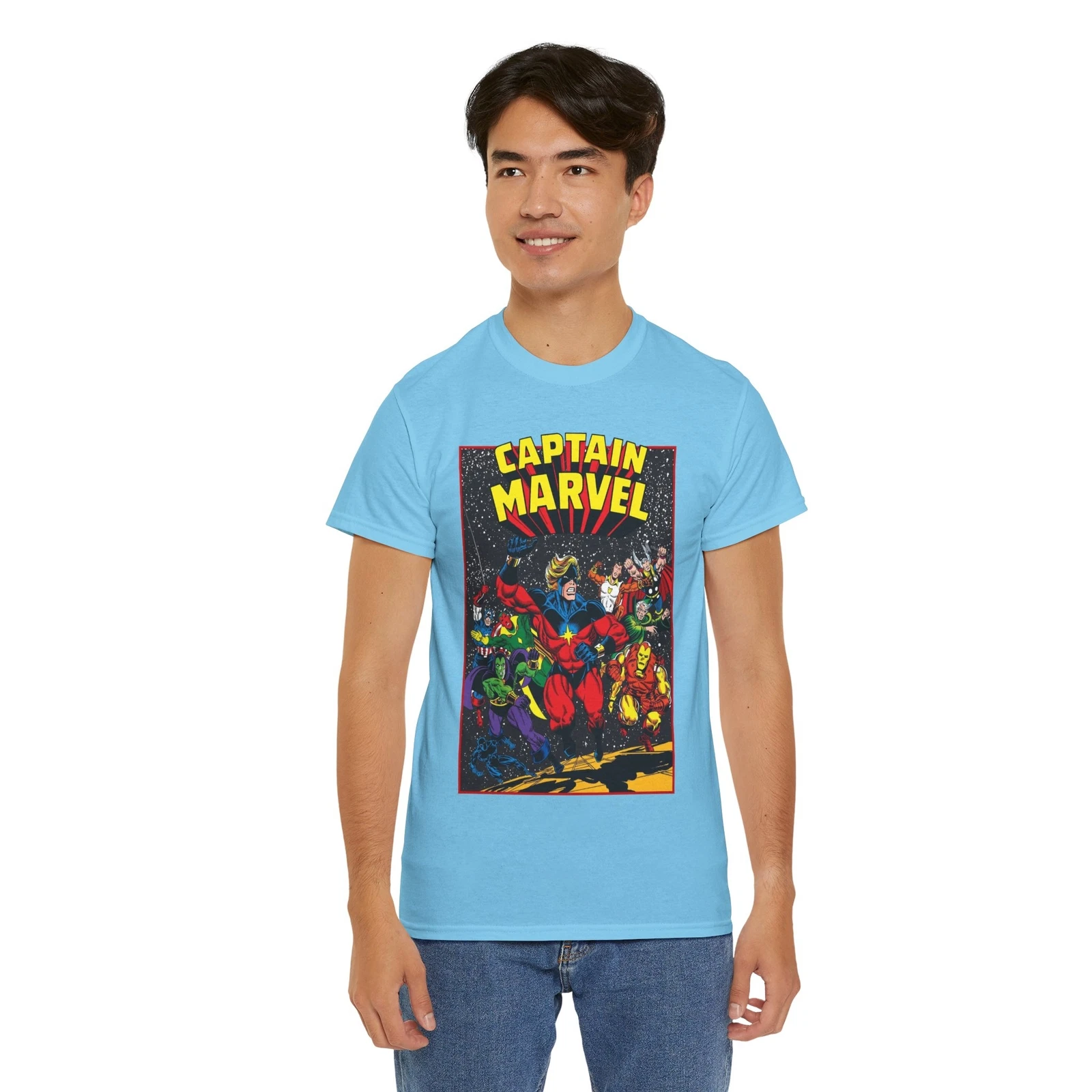 Captain Marvel T-Shirt - Marvel Comics - Jim Starlin Art - Mar-Vell - Kree