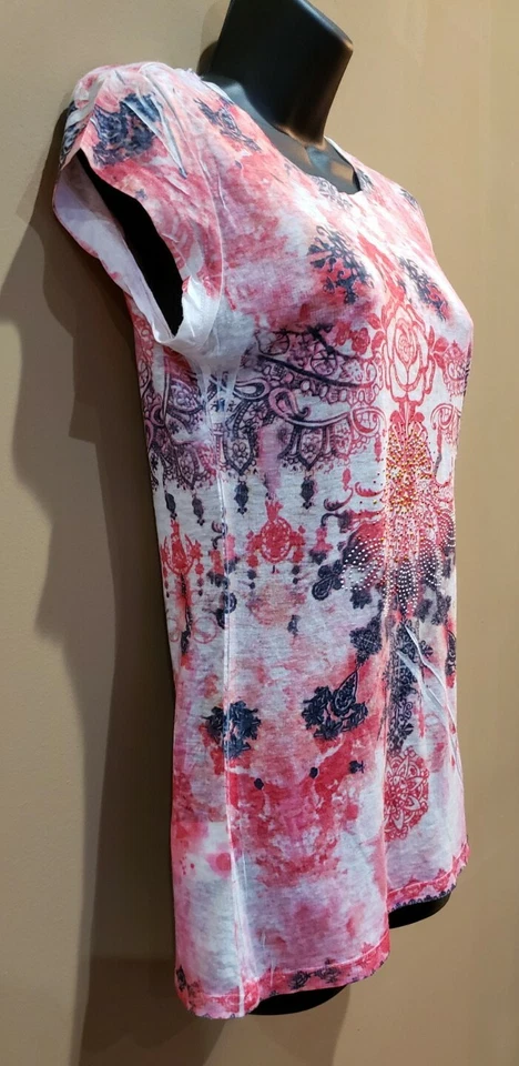 Camiseta grande deslumbrada Lay Me Once Love Me Forever Tye Dye Foto 4 de 4