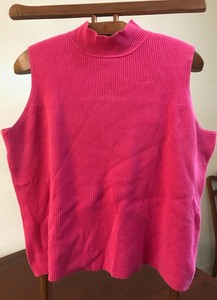Lane Bryant 22/24 Women's Plus size mock turtleneck pink rose sweater sleeveless | eBay