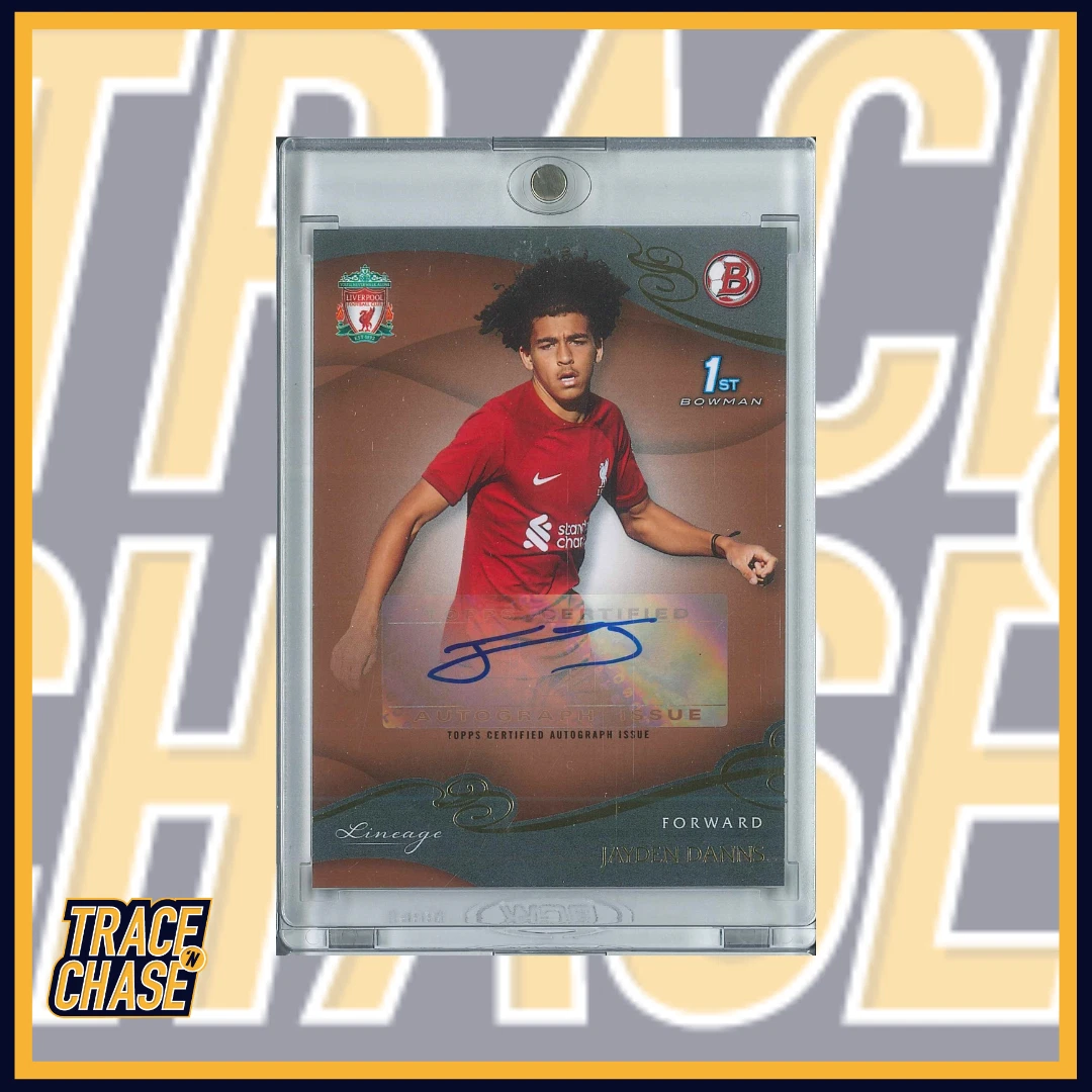 2022-23 Topps Liverpool FC Lineage Jayden Danns Academy Auto Bronze 05/40