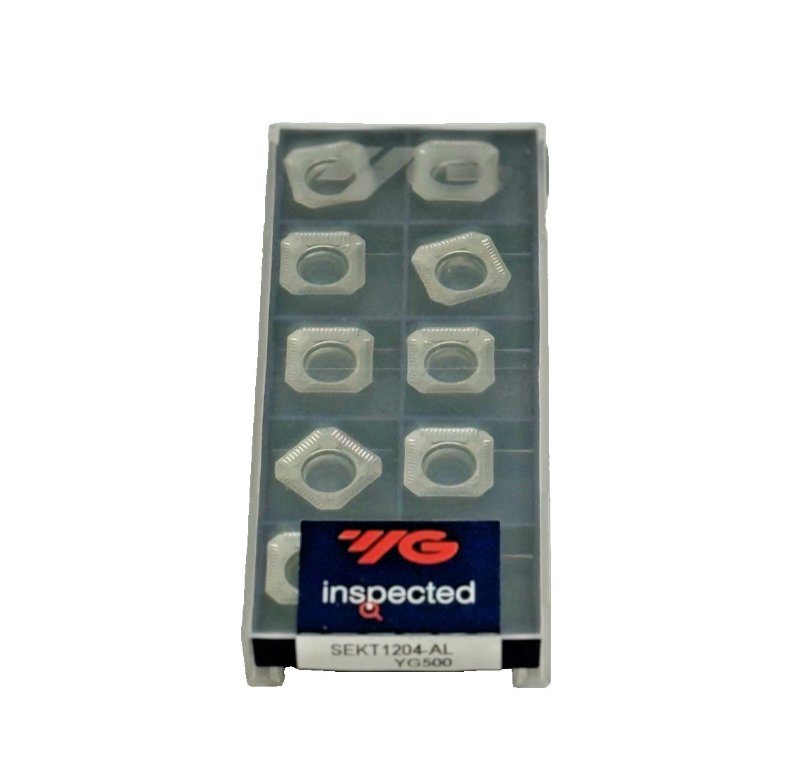 PACK OF 10, YG SEKT1204-AL YG500 MILLING CARBIDE INSERTS