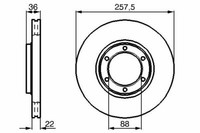 2X Bremsscheiben Vorne FüR Isuzu Opel Bosch 0986478596