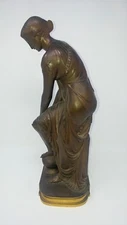 THETIS. Bronze Sculpture. EMILE PIERRE EUGENE HEBERT. Stamped 1867 Medaille D'or