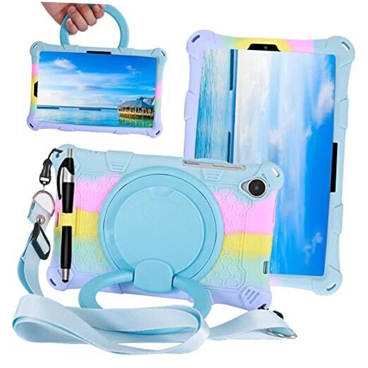Colorful Light Blue Tablet Case for Lenovo M8 TB300XU TB-8505F TB-8705F TB Models-image
