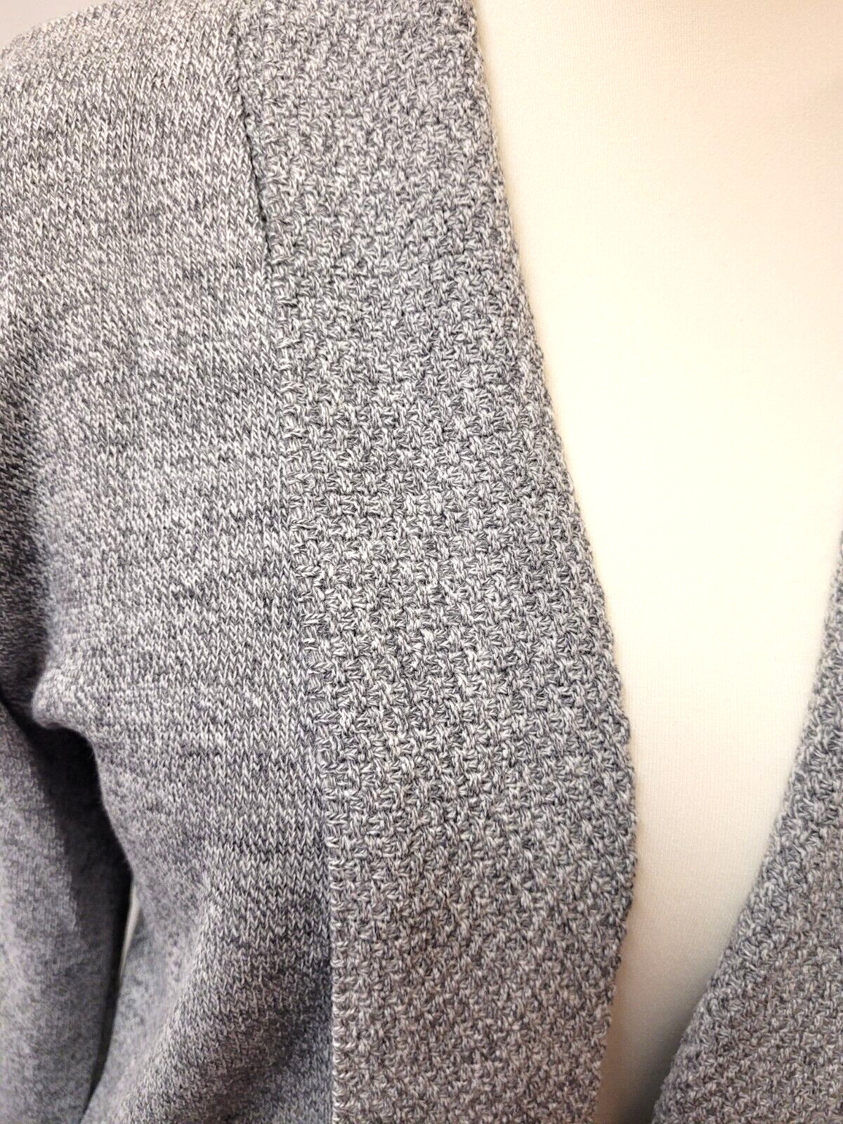 Womens Cardigan UK XL Grey by Monique Open Front Pockets New with Tags image 3