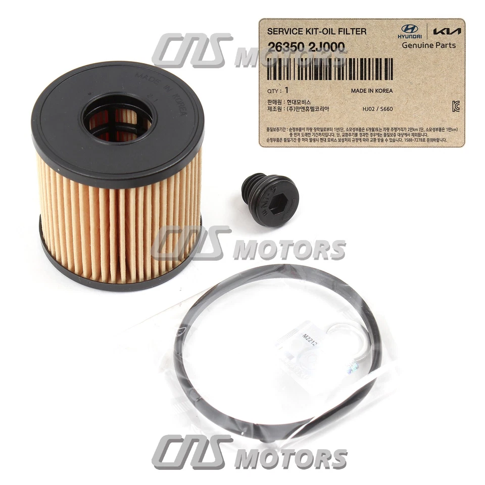 GENUINE Oil Filter Kit 10PACK for 2021-2023 Hyundai Elantra Kona Sonata 2.0L - Изображение 3 из 4