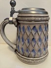 Vintage Pewter Lidded Beer Stein/Tankard. West Germany. Villanova Brand. — photo 3