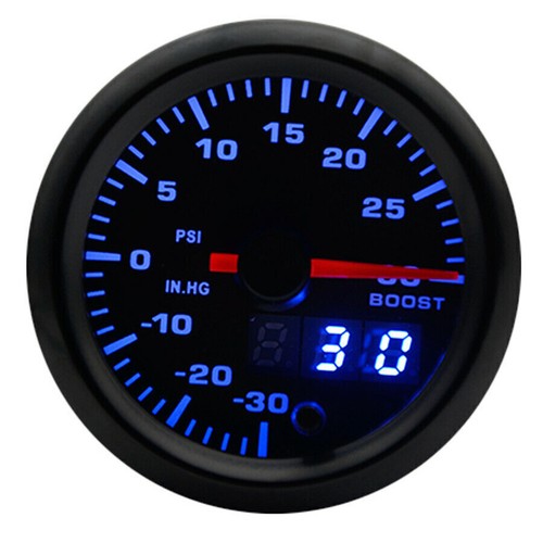 Manomètre Turbo 7 Couleurs Led 52Mm Universel Avec Capteur - Picture 4 of 10