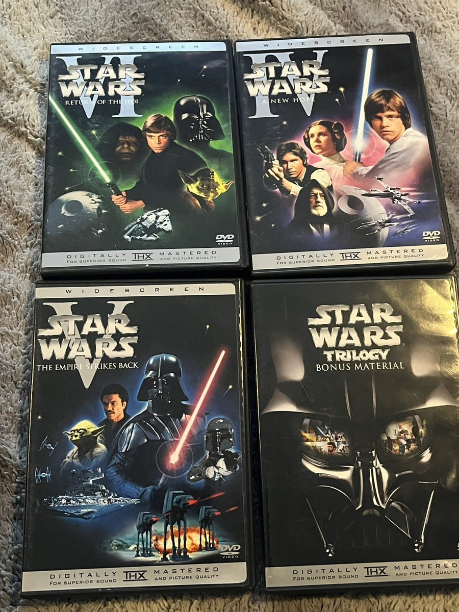 Star Wars Trilogy (DVD, 2004, 4-Disc Set, Widescreen Edition