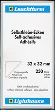 Lighthouse Corner Stampletter Mount - Clear - Self-adhesive Pack Of 250 32mm Lighthouse Corner Stampletter Mount - Clear - Self-adhesive Pack Of 250 32mm