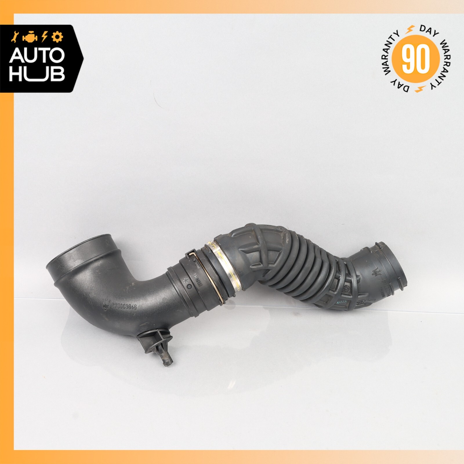 14-22 Maserati Quattroporte M156 Engine Left Air Intake Duct Pipe Hose Set OEM