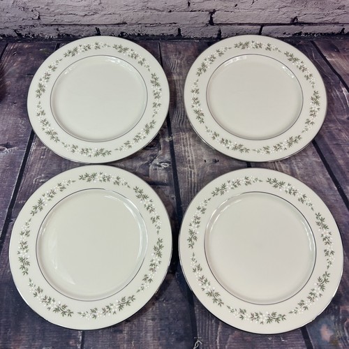 SET OF 4 VINTAGE LENOX BROOKDALE CHINA DINNER PLATES 10-1/2” - Picture 8 of 9