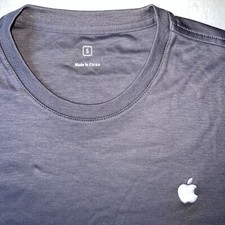 Apple Mac Store Logo Employee Genius Bar Shirt Women’s Small Gray Official New
