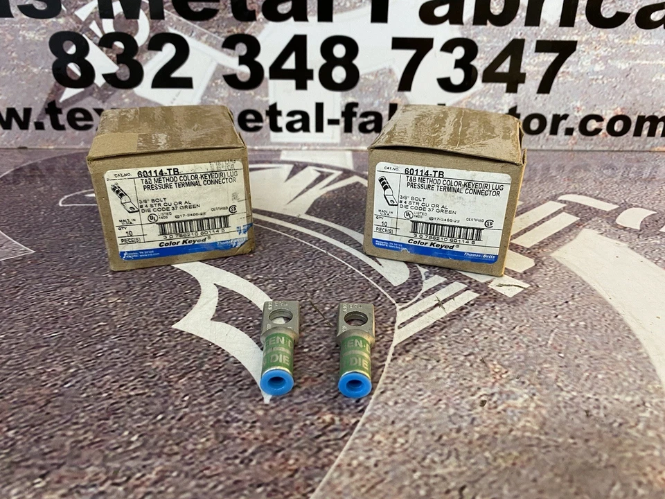 Thomas&Betts 60114-TB One Hole Lug Compression Connector 3/8” Bolt Qty 20 - Image 2 of 4