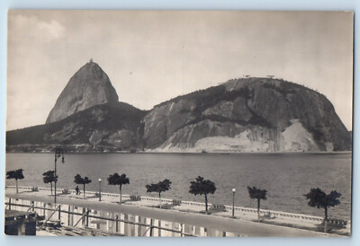 Rio De Janeiro Brazil Postcard Pao De Açúcar and Urca c1910 RPPC Photo