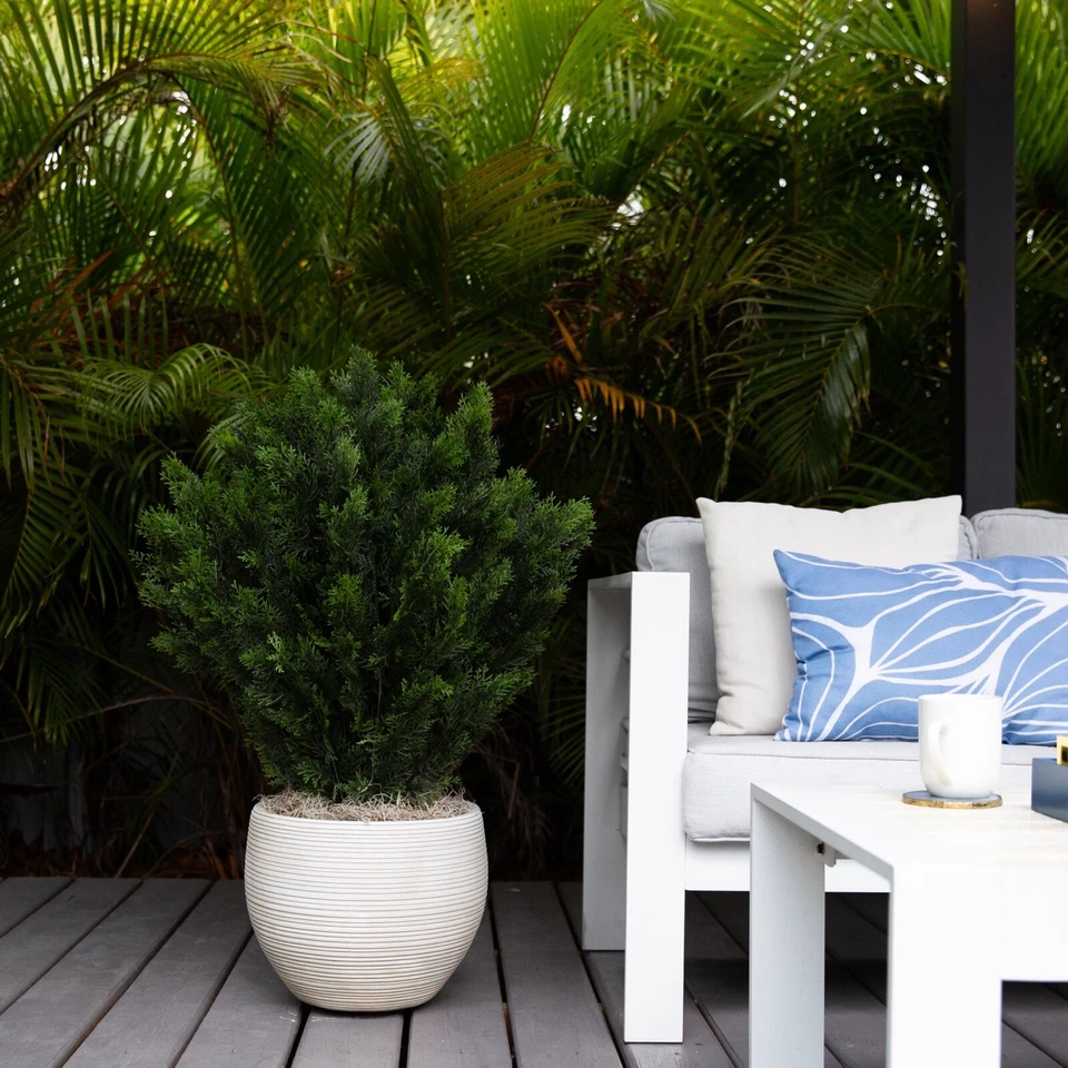 3’ Cedar Shrub Topiary Artificial Tree UV Indoor/Outdoor Home Decor. - Image 2 of 4