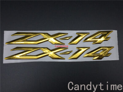 ＧＯＬＤさん専用ページ！！！ Gold 3D Fuel Tank Fairing Emblem Decal Sticker For Motorcycle ZX