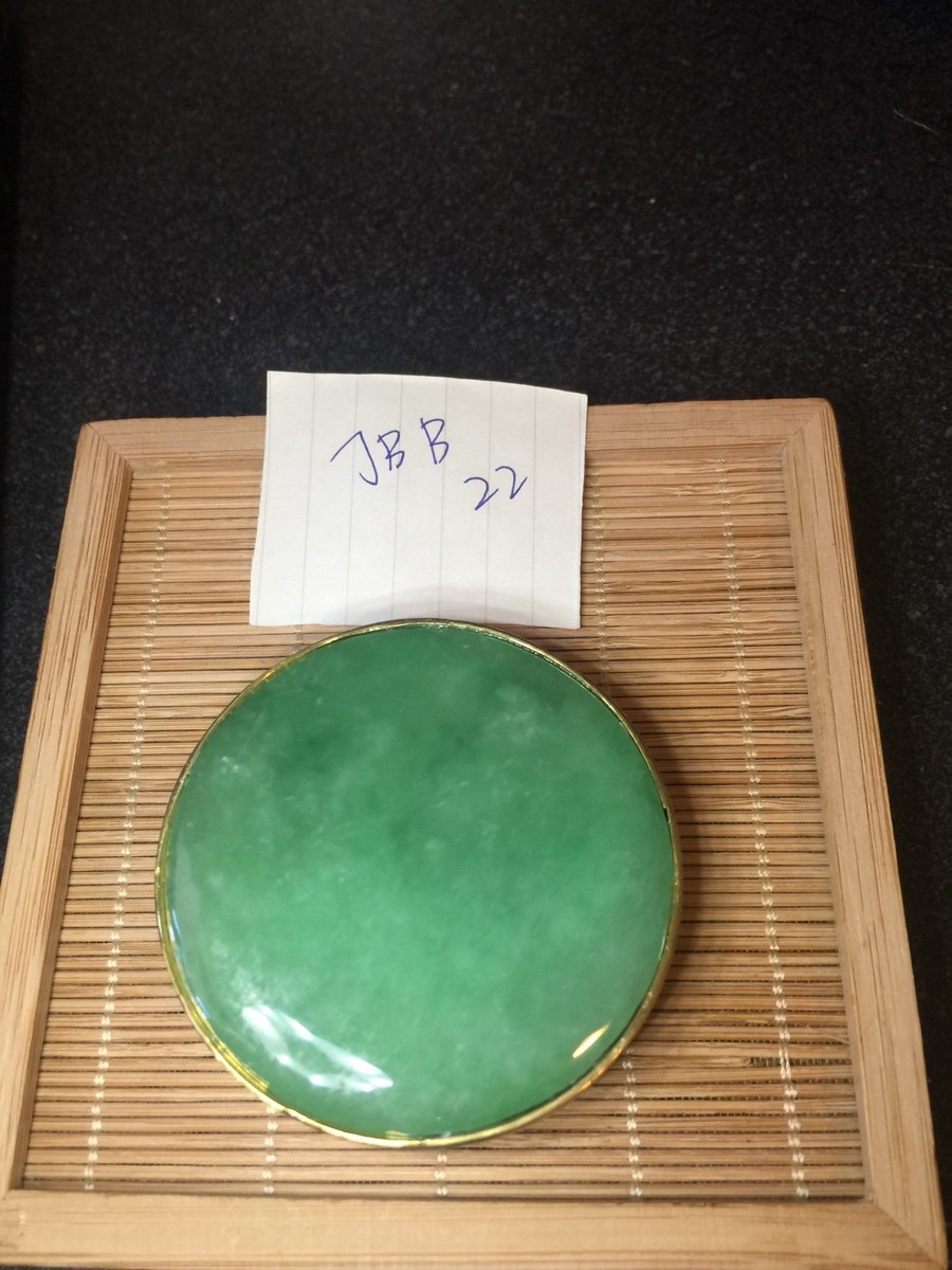 Boucle De Ceinture Vintage Vert Jade - Cadeau Birmanie, Neuve Sans Emballage