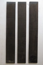 3 Pcs, Gaboon Ebony Guitar Fingerboard Blanks 28-3/8x3-3/4x3/8- Free US Shipping