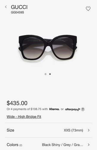 Occhiali da sole Gucci Havana GG-0459-S sfumati 002 - Marrone nuovi - Foto 2 di 10