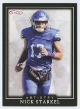 2022 SAGE Artistry Black Border #77 Nick Starkel NM Near Mint ID:66207