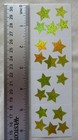 Mrs Grossman Stars, Gold Small - 1 Strip of Gold Sparkle Stars Stickers
