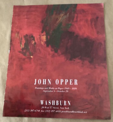 John Opper at Washburn gallery exhibition ad 2005 modern art show mgzne ...