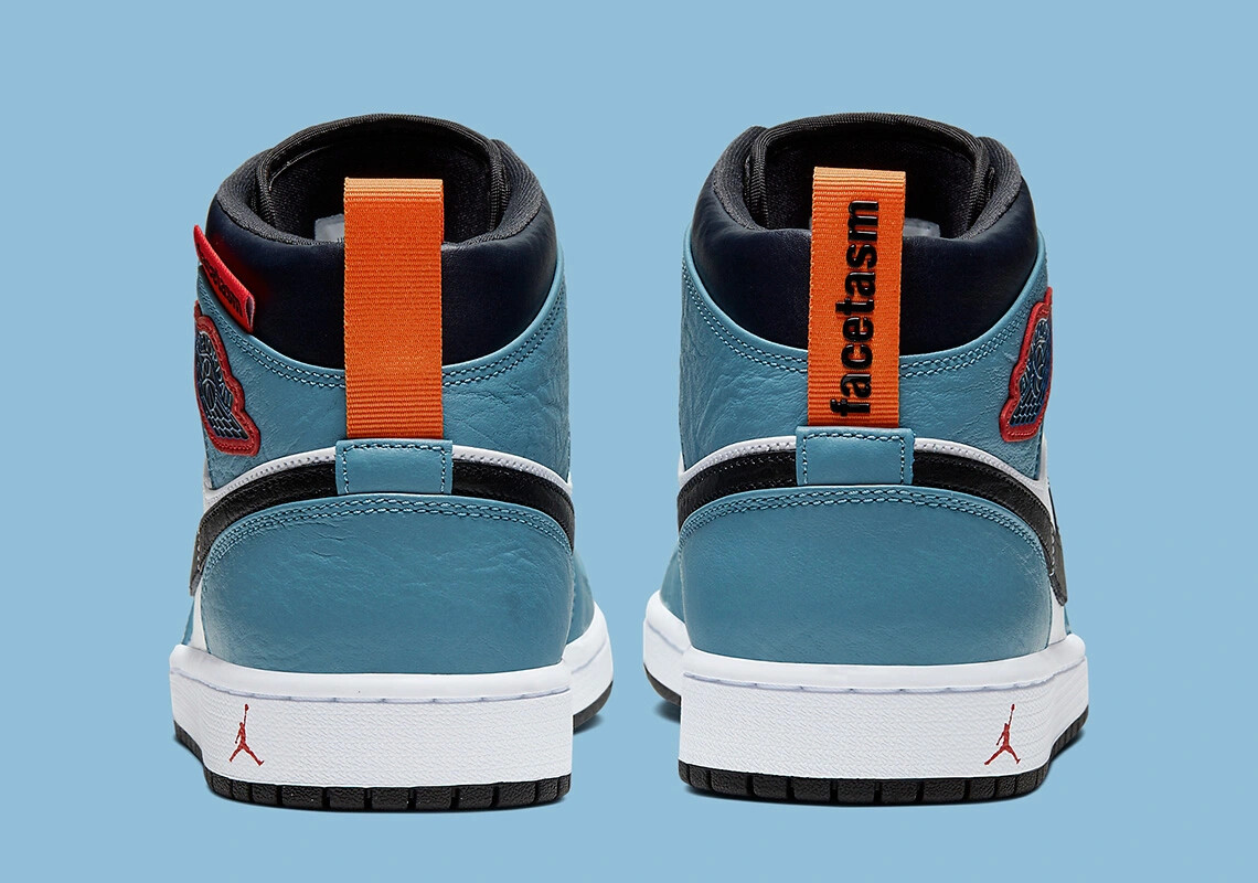 Nike Air Jordan 1 Mid x Facetasm Fearless CU2802-100 Men's Nike Air Jordan 1 Mid x Facetasm Fearless CU2802-100 Men's