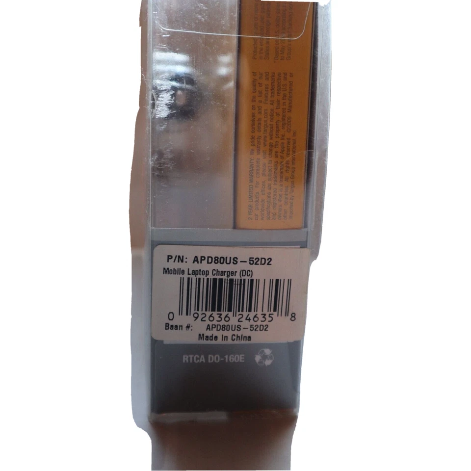 Cargador de teléfono portátil móvil Targus APD80US DC 9 puntas de dispositivo negro nuevo con etiquetas Foto 3 de 4