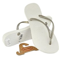 Havaianas ciabatta infradito DONNA H.SL LOGO POP-UP WHITE SILVER n. 37/38  41/42