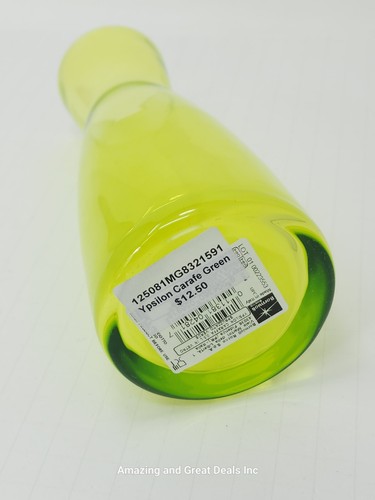 Bormioli Rocco Ypsilon Lime Green Glass Jug 18.5 Ounce - Picture 3 of 8