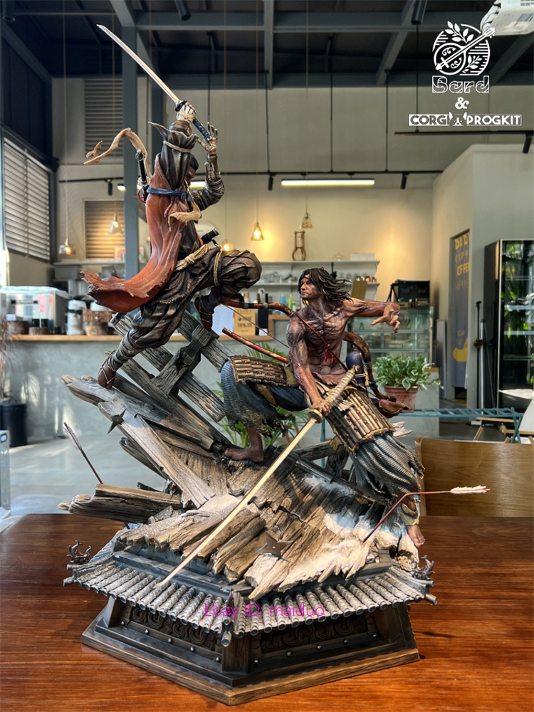 Sekiro VS Genichiro Ashina Corgi progkit studio Resin Statue 82cm